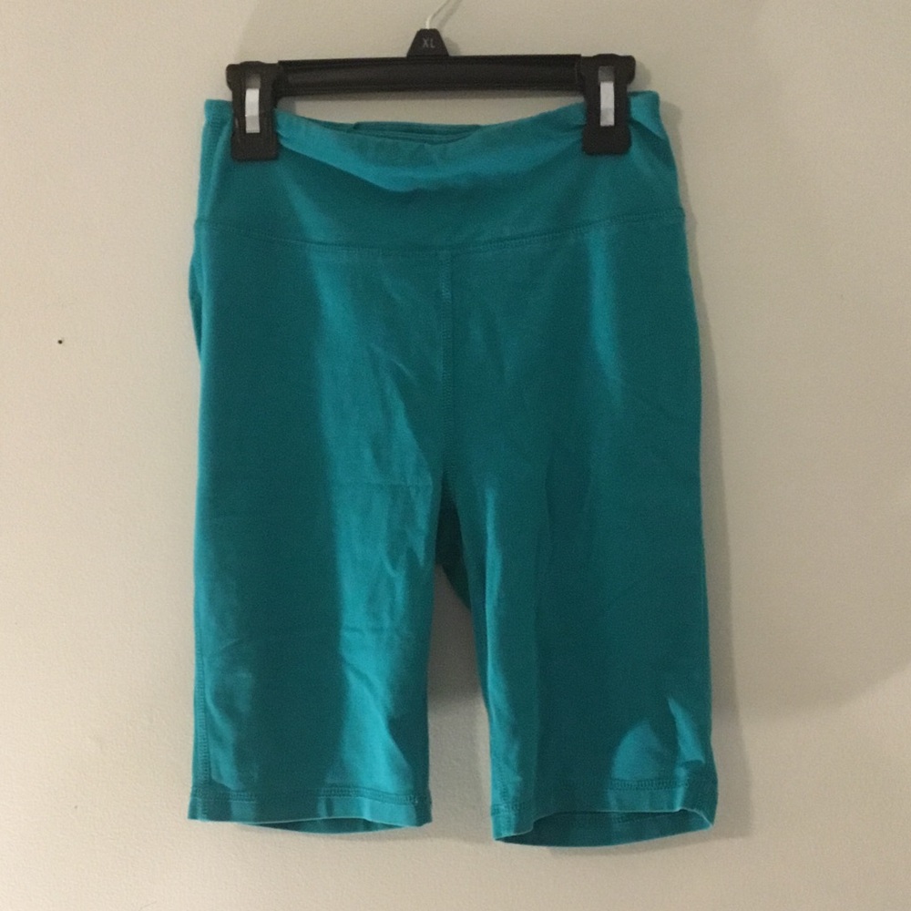 Women's Teal Active Bike Shorts - Comfortable Stretch